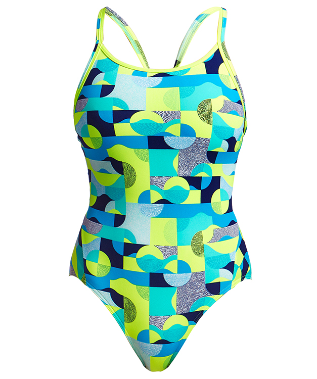 Poging Door Biscuit Funkita Sand Storm zwempak voor wedstrijd en training