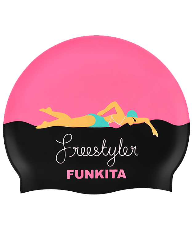 alarm toren band Funkita Freestyling Swimming Cap - badmuts voor training/wedstrijd