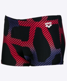Arena Junior Spider Short Black Red