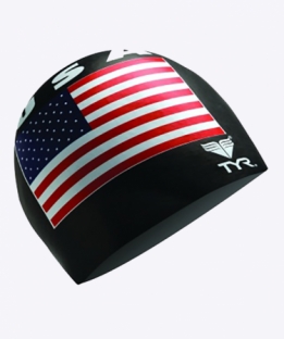 TYR USA silicone cap black LCSU2-001