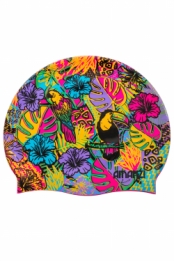 Tropicana Swim Cap (badmuts) van Amanzi te koop bij SwimMere zwemsport 