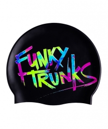 Funky Trunk Tag Swimming Cap