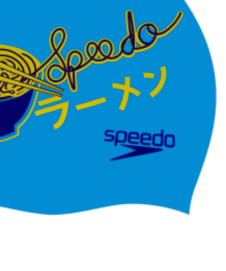 Speedo Slogan Cap Junior Blue/Orange