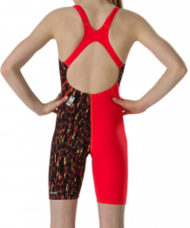 Speedo Fastskin Openback Junior Kneeskin paars/rood END