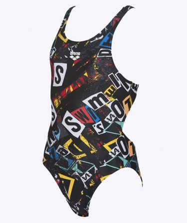 Arena Rowdy Junior Tech Back black/multi