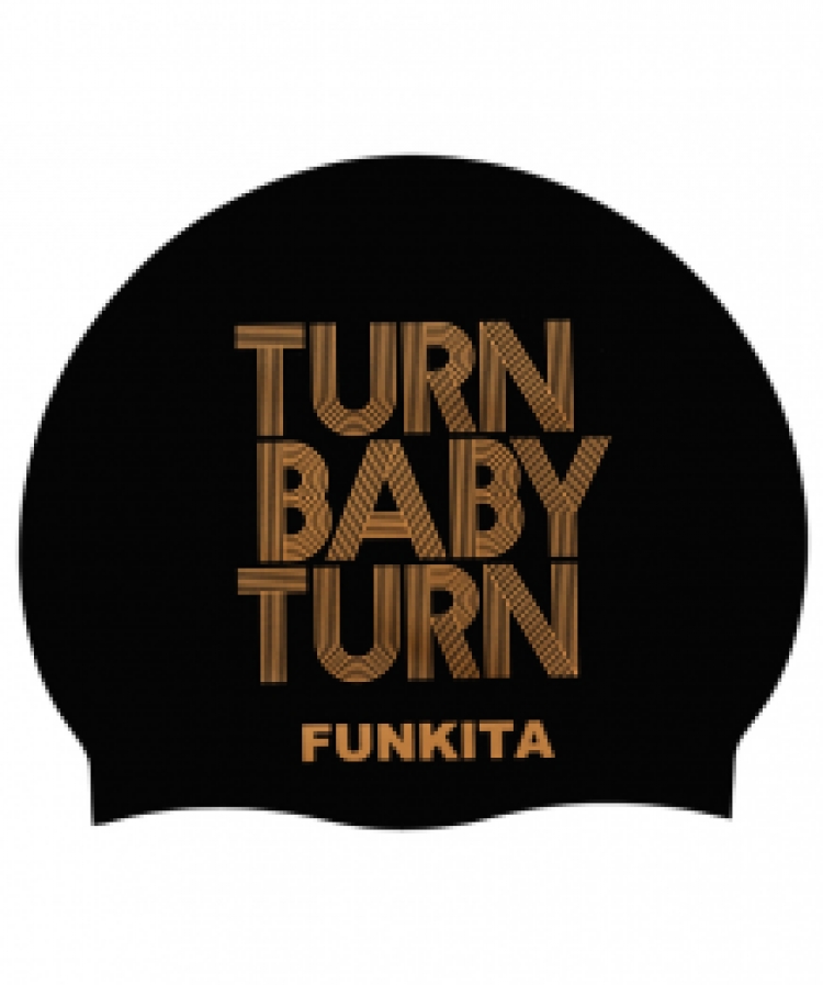 Continent uitzetten Tienerjaren Funkita Turn Baby Turn Swimming Cap is badmuts voor training en wedstrijd