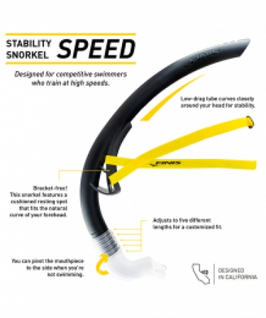 Finis Stability Snorkel SPEED zwart